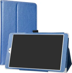 Etui tablet teclast p80 pro 8 cali granatowe ekoskóra z klapką ochronne - Etui do tabletów - miniaturka - grafika 1
