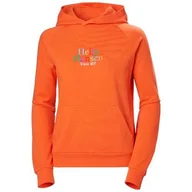 Bluzy sportowe damskie - Bluza sportowa damska Helly Hansen Core Graphic - miniaturka - grafika 1