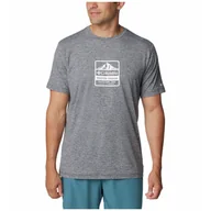 Koszulki sportowe męskie - Koszulka męska Columbia Kwick Hike™ Graphic SS Tee Rozmiar: XL / Kolor: szary - miniaturka - grafika 1