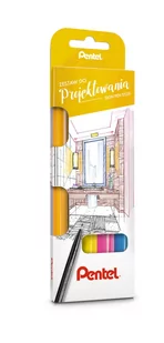 Zestaw specjalistycznych pisaków Sign Pen S520 w czterech kolorach: pomarańczowym, żółtym, różowym i błękitnym - Kredki, ołówki, pastele i pisaki - miniaturka - grafika 1