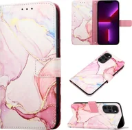 Etui i futerały do telefonów - Pokrowiec König Design kompatybilny z telefonem Motorola Moto G22 ze skóry syntetycznej - Etui na telefon w kolorze różowego złota - miniaturka - grafika 1