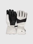 Rękawice narciarskie - 4F Rękawiczki narciarskie Thinsulate męskie - szare XL - miniaturka - grafika 1