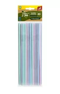 Słomki do napojów - JN Zielony dom Słomki z papieru Pastelowe 40 szt - miniaturka - grafika 1
