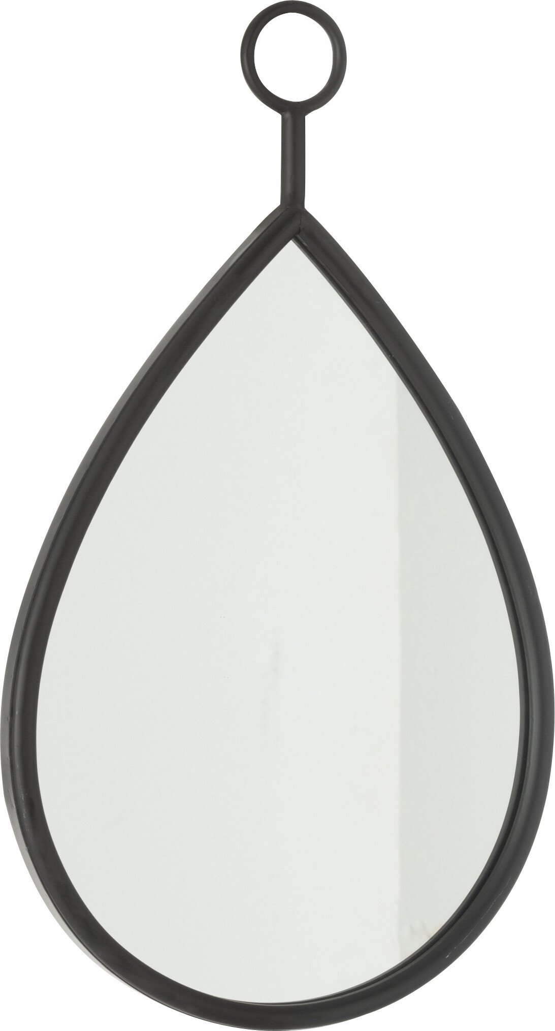 Lustro Wiszące Drop Mirror/Mdf Czarne Małe