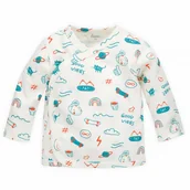 Kaftaniki dla niemowląt - PINOKIO KAFTAN WIAZANY ORANGE FLIP ECRU 56 - miniaturka - grafika 1