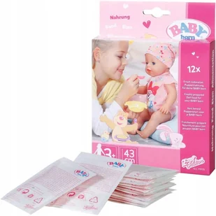 BABY BORN POKARM DLA LALKI ZESTAW JEDZENIA 12 SASZETEK ZAPF CREATIONS 3+ - Akcesoria dla lalek - miniaturka - grafika 1