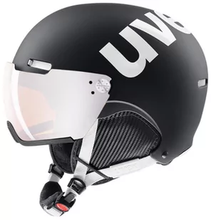 Uvex Hlmt 500 Visor Black-White Mat 55-59 cm - Kaski narciarskie - miniaturka - grafika 1
