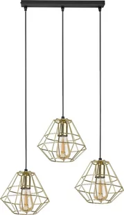 TK Lighting Diamond lampa wisząca 3-punktowa złota 4111 - Lampy sufitowe - miniaturka - grafika 1