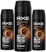 Dezodoranty i antyperspiranty męskie - Axe Dezodorant w aerozolu Dark Temptation 3 X150ml - miniaturka - grafika 1