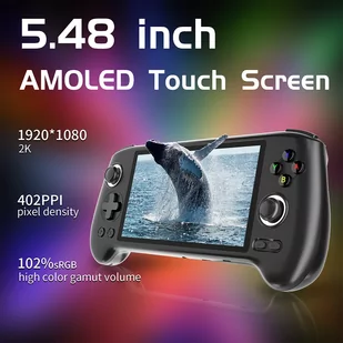 Konsola do gier ANBERNIC RG556, Android 13, 8GB RAM, pamięć dyskowa 128GB, streaming Moonlight - Czarny - Konsole i gry retro - miniaturka - grafika 3