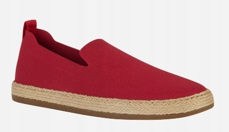 GEOX PANTELLERIA ESPADRYLE MĘSKIE CZERWONE WSUWANE NA LATO WYGODNE 40 JKD