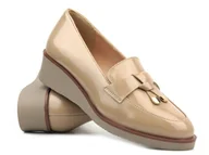 Mokasyny damskie - Eleganckie mokasyny damskie Vinceza 58266, beżowe - miniaturka - grafika 1