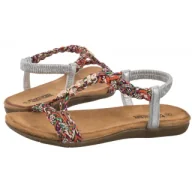 Sandały damskie - Sandały Srebrne/Multikolor 54C1322 (AR120-b) Artiker - miniaturka - grafika 1