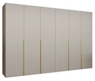 Szafy - Szafa uchylna otwierana ALICANTE 1 300 wys. 202 cm Kaszmir + u. Złoty - miniaturka - grafika 1