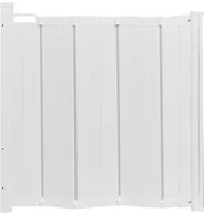 Zabezpieczenia dla dzieci - Babydan Bramka Ochronna Alma, Składana Automatycznie, White - miniaturka - grafika 1