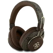 Słuchawki - GUESS Metal 4G Logo Brązowy - miniaturka - grafika 1