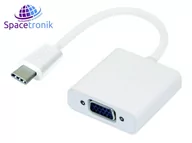 Złącza, przejściówki, adaptery - 1 Spacetronik Adapter USB-C 3 na VGA DM-TC-004 - miniaturka - grafika 1