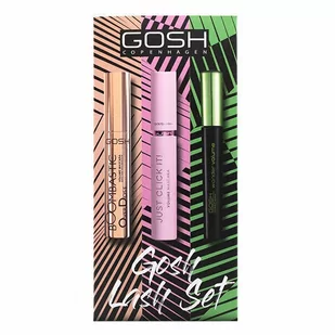 Gosh Lash Set zestaw BoomBastic OverDose tusz do rzęs 001 Extreme Black 13ml + Just Click It! tusz do rzęs 001 Extreme Black 10ml + Wonder Volume tusz do rzęs Black 10ml - Palety i zestawy do makijażu - miniaturka - grafika 1