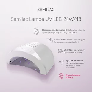 Semilac UV LED LAMPA 24W/48 2.0 - Lampy UV do paznokci - miniaturka - grafika 4