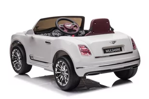 Auto Na Akumulator Bentley Mulsanne Biały - Tory, garaże, parkingi - miniaturka - grafika 4