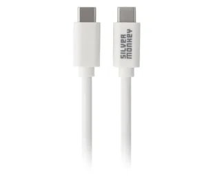 Silver Monkey Kabel USB-C 3.0 60W 2 m W - Kable USB - miniaturka - grafika 1
