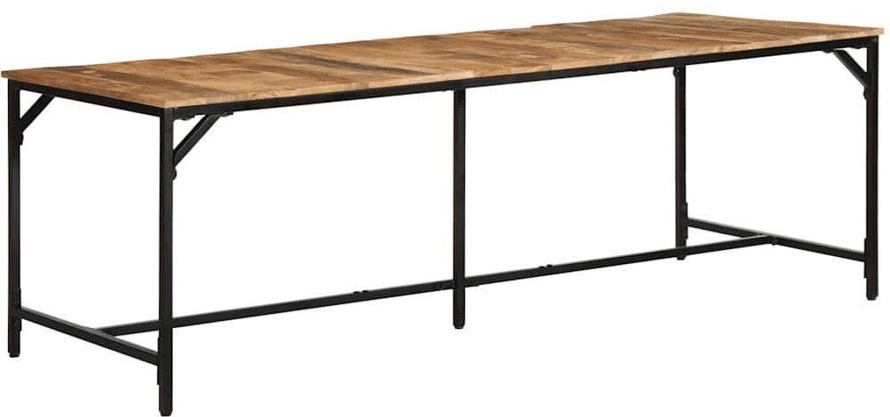 vidaXL Stół jadalny 220x90x75 cm Drewno lite surowe mango