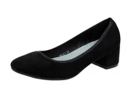 Czółenka - Czarne czółenka damskie S.Barski 20-l1 Obcas - S.BARSKI - miniaturka - grafika 1