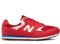 Buty dla dziewczynek - Buty dziecięce NB YC393BBP 393 Czerwone - miniaturka - grafika 1