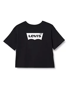 Levi's Kids Koszulka dziewczęca S/S High Rise Batwing, Czarny, 3 Lata - Koszulki dla dziewczynek - miniaturka - grafika 1