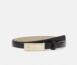 Pasek damski Boss czarny 85 - Paski - miniaturka - grafika 1