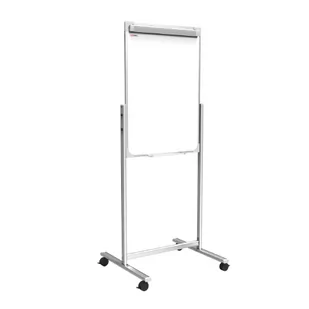 OUTLET Flipchart magnetyczny mobilny na kółkach 100x70 cm DWUSTRONNY - Biuro i firma OUTLET - miniaturka - grafika 1