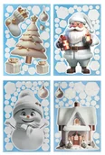 Zabawki kreatywne - ELEKTROSTATYCZNE NAKLEJKI NA SZYBĘ 113 SZT. - WHITE CHRISTMAS - miniaturka - grafika 1