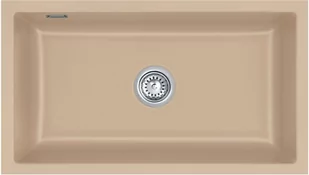 Zlewozmywak ceramiczny SYSTEMCERAM Mera 80 U Sand Korek automatyczny 5370 02 26 - Zlewozmywaki - miniaturka - grafika 1