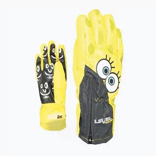 Rękawice narciarskie - Level Rękawice snowboardowe dziecięce Level Lucky żółte r.L 4146 - grafika 1