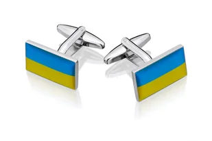 Spinki do mankietów X2 Flaga Ukraina - Spinki do mankietów i krawatów - miniaturka - grafika 1