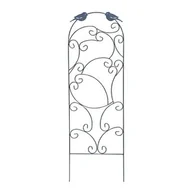 Pozostałe akcesoria do uprawy roślin - Podpora ogrodowa do roślin PTAKI 118 x 42 cm czarna - miniaturka - grafika 1