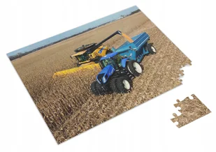 PUZZLE Kombajn New Holland Traktor Ciągnik Zboże + IMIĘ Pudełko 120 el. - Puzzle PUZZLE Kombajn New Holland Traktor Ciągnik Zboże + IMIĘ Pudełko 120 el. - Puzzle - miniaturka - grafika 1