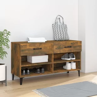 Lumarko Szafka na buty, przydymiony dąb, 102x35x55 cm - Szafki na buty - miniaturka - grafika 1