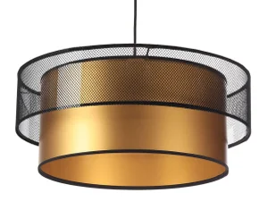 Złoto-czarna lampa wisząca glamour z siatki - 5X S421 L1-E67 - Lampy stojące - miniaturka - grafika 1