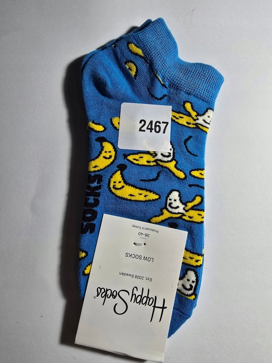 Kolorowe skarpety Happy Socks stopki unisex rozmiar 36-40 (2467)