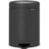 Kosze na śmieci - Brabantia Kosz na śmieci pedałowy NewIcon 5l mineral infinite grey 200489 - miniaturka - grafika 1