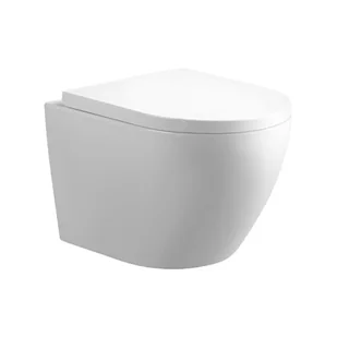 Biała miska wc wisząca Rimless Mizu Hydrosan - Miski WC - miniaturka - grafika 1