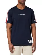 Koszulki męskie - Champion T-shirt męski Sport Tech, niebieski morski, XXL - miniaturka - grafika 1