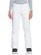 Spodnie damskie - ROXY Długie spodnie damskie białe XL - miniaturka - grafika 1