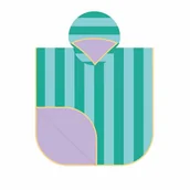 Okrycia kąpielowe dla dzieci - Quut Dwustronne poncho kąpielowe dla dzieci Lagoon - miniaturka - grafika 1