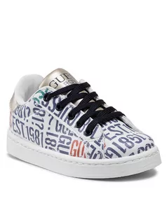 Buty dla dziewczynek - Guess Sneakersy FILUC8 ELE12 Biały - grafika 1