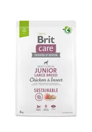 Sucha karma dla psów - Brit Care Dog Sustainable Junior  Large Chicken Insect 3kg - miniaturka - grafika 1