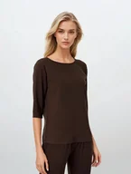 Piżamy damskie - Momenti Per Me Piżama Bonjour S Brązowy - miniaturka - grafika 1