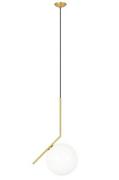Lampy sufitowe - KingHome Lampa wisząca 180x20cm Halm złoto-biała MD10563-1-200T - miniaturka - grafika 1