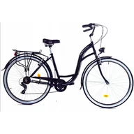 Rowery - Rower Dallas City 28" 7spd - czarny z czerwonym - miniaturka - grafika 1